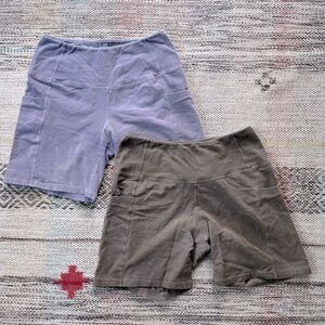 Organic Cotton Pocket Biker Short Plant Dye - Bundle of 2